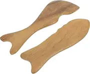 Massage Tool for Health Fish Shape Wooden Scraping Board Tool Pcs Pack Present for Friends Family