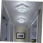 Crystal Ceiling Light Square Chandelier Modern LED Flush Mount 2 Cool White