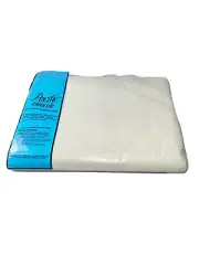 NEW Vintage Pacific Miracale Solid White Double Full Flat Sheet Luxurious