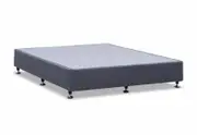 SH 150-D Bed Base Double Durable Foundation with Legs Navy Blue