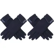 2PK Wicked Sista Triple Button Cuff Wool Gloves Winter Hand Warmer One Size Navy
