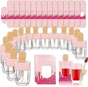 ANZKA 15 Pack Ice-cream Lip Gloss Tube Boxes Packaging, Pink Lip Gloss Boxes for 2.68x1.62 Inch Ice Cream Shaped Empty Lipgloss Tubes, Pink Ice Cream Lip Gloss Tube Bottle Packaging(Not include