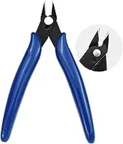 5’’ Mini Wire Cutter, Precision Flush Cutter, Strong and Sharp Side Cutting pliers with an Opening Spring, Ideal for Ultra-fine Cutting Needs