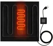 Portable Electric Blanket | Travel Heating Pad Electric Heated Blanket with Three Timing Modes | Lightweight Heated Car USB Electric for Bedding Cushions Foot Pad
