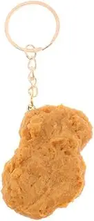 [Fgbetcv] Imitation Food Keychain,Fried Chicken Leg Chicken Wing Keychain Simulation Food Pendant Keychain,Car Keychain for Women Men