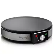 Electric Griddle Crepe Pancake Maker Adjustable Thermostat with Nonstick Plate