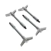Four (4) Chrome T-Bar Style 4" Valve Cover Wing Nut 5/16″-18 SBC or BBC Chevy