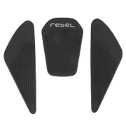 Motorcycle Tank Rubber Sticker Protector Sheath Knee Tank Pad for REBEL500 REBEL300 REBEL 500 CM500 black