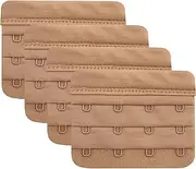 [Tamlien] Bra Extender 4 Hooks,Soft and Comfortable Bra Strap Extender - 4 pcs Pack