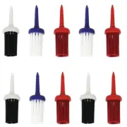 Pack of 10 Golf Tee Brush Driver Tees for Golf Training