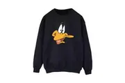 Looney Tunes Womens/Ladies Daffy Duck Face Sweatshirt (Black) - UTBI1856