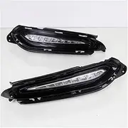 Fog Light LED DRL For HR-V 2015 2016 2017 2018 Yellow Turn Signal Daytime Running Headlamps Driving Lamp