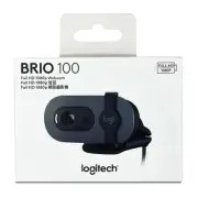 Logitech Brio 100 Full HD 1080p Webcam W/Built In Microphone Graphite FREE SHIP