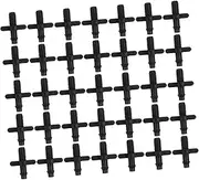 NULYLU 100pcs Pipe Joint Accessories Hose Plant Accessories Pond Tubing Connectors Atomizing Tube Drip System Kit Quick Connect Drip Irrigation Atomizing Nozzles Drip Barb Valve Pp Black