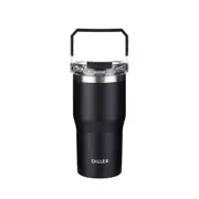 Large Capacity Thermos Cup Portable Double Drink Coffee Cup Car Straw Water Cup