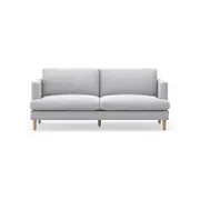 Taylor 3 Seater Cloud Grey Feather Filled Fabric Sofa