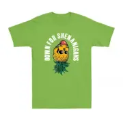 Pineapple Down For Shenanigans Swingers St Patricks Day Gift Unisex T-Shirt