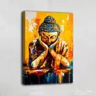 Buddha Wall Art Framed Buddhist Art Abstract Canvas Bedroom Decor Wall Art