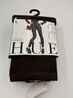 HUE-Waxed Jeans Leggings- Espresso (Brown)- Size L (U13770)