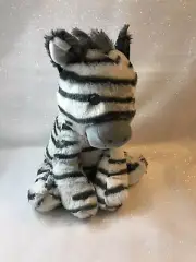 Kellytoy Kelly Baby Zebra Plush Soft Stuffed Safari 11" Rattle Lovey Toy Unisex