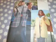 VOGUE SPORT 8116 MISSES PETITE LOOSE FITTING LINED JACKET PATTERN-UNCUT-14-16-18