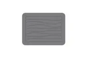 New Oriental Hard Diatomite Kitchen Dish Drying Mat (Lines) 40x30CM Quick Absorption Anti-Bacterial - Dark Grey
