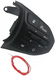 XEDLAMP Car Cruise Control Button, for Kia, K2, for RIO 2017 2018 2019, for Picanto Steering Wheel Control Buttons Phone Cruise Control Volume Switch Car Accessories Steering Wheel Control Switch Pane