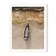 Tainted Seas Framed Printed Wall Art - White