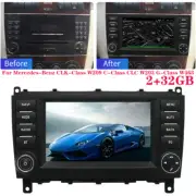 For Mercedes-Benz CLK-Class W209 C-Class CLC W203 G-Class W463 Radio GPS 2+32GB