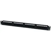 StarTech.com 24 Port 1U Rackmount Cat 6 110 Patch Panel - 24 x RJ-45 - 24 x RJ-11 - 1U High - 19" Wide - Rack-mountable