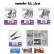 10Pk Dental Matrix Band Anterior Proximal Strip Sectional Contoured Matrice Twin