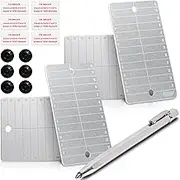 CONDOLD Steel Bitcoin Wallet Kit Includes 4 Pieces Crypto Seed Storage Steel Plates and 1 Pieces Engraving Pen for Private Keys Supports up to 24 Words with Uniquely Labeled and Button (2 Set)…