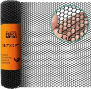 Chicken Plastic Wire Fencing Mesh - Heavy-Duty Plastic Chicken Black Wire Fen...