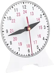 Educational Clock Model Pin Linkage for Learning Perception Interactive Clock Props for Students Home and Classroom Display Construction Movable Hands
