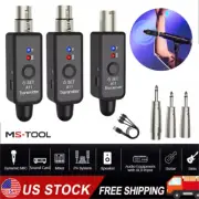 Wireless XLR Adapter System Dual Transmitter & Receiver for Mic Guitar Mixer Ucr