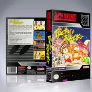 SNES Case - NO GAME - Pocky and Rocky
