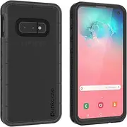 [PunkCase] S10E Waterproof Case [Crystal Series] Protective Ip68 Certified Cover W/Attached Screen Protector | Dustproof, Shockproof, Snowproof [Slim Fit] Compatible W/Samsung Galaxy S10E (Black)