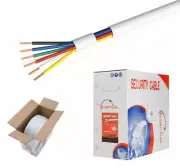 500FT Security Cable 22/6AWG Stranded Unshielded Fire Burglar Alarm CCTV Wire