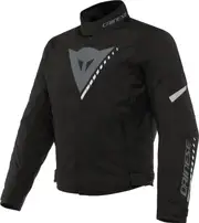 Dainese Veloce D-Dry, textile jacket waterproof , color: Black/Grey/White , size: 48
