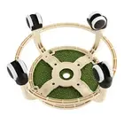 H Green Round Rolling Low Stool Comfortable Universal Wheel Movable Mini New