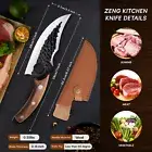 Full Tang Chef Viking Knife Hand Forged Boning Knives Meat Cleaver Camping Knife