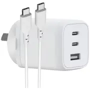 J.Burrows 65W GaN USB-C + USB-A Travel Charger