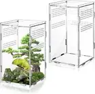 2 Sets Acrylic Jumping Spider Enclosure, Tarantula Enclosure Accessories
