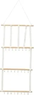 SAFIGLE Hair Clip Holder Wall Organizer for Girls Hanging Headband and Bow Holder with Sturdy Ribbon and Stick for Hair Accessories Storage and Room Decor