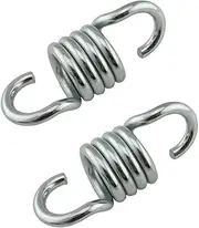 Wanfoou 2 Pcs 7mm Hanging Chair Spring Hammock Chair Spring Heavy Duty Spring Hook Spring, Heavy Duty Hammock Chair Springs Sturdy Springs for Porch Swings Hanging Chairs