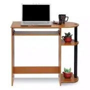 Student Computer Desk Light Cherry Shelves Keyboard Tray Storage Dorm Bedroom