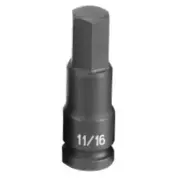 Grey Pneumatic 2922F 1/2" Drive Fractional Hex Driver Impact Socket 11/16"
