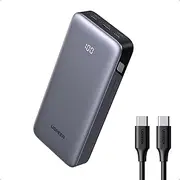 UGREEN Power Bank 20000mAh 30W USB C PD3.0 Battery Pack PPS Nexode Portable Charger 3 Ports Fast Charging Powerbank, Digital Display for iPhone 16 Pro Max/15, iPad, AirPods, Galaxy S25 Ultra, Pixel 9