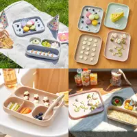 在飛比找蝦皮購物優惠-♡苡帆家♡ 韓國 MOYUUM 吸附餐盤+蓋子套組 幼兒學習