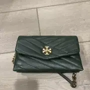 Tory Burch Kira Chevron Women's Shoulder Bag - Sycamore/Rolled Gold